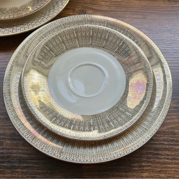 Bavaria | Vtg Gold Plated Set of 2 plates & cups - Picture 6 of 15